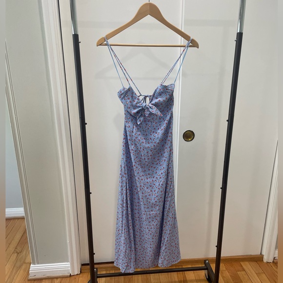 Zara Blue Midi Dress - Picture 1 of 3